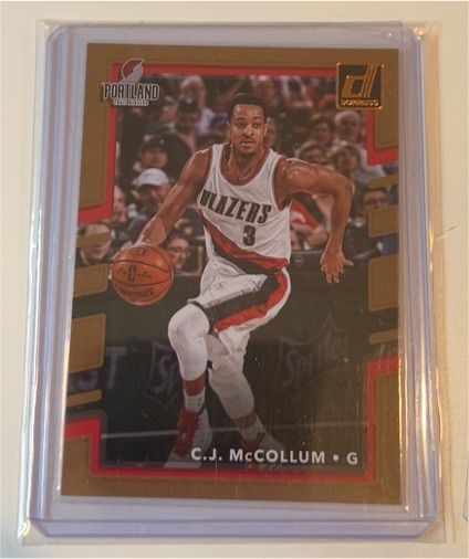 2017-18 Donruss #123 C.J. McCollum — front