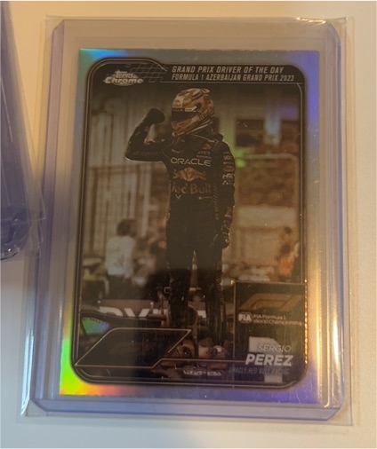 2024 Topps Chrome Formula 1 #170 Sergio Perez Grand Prix Driver of the Day — front