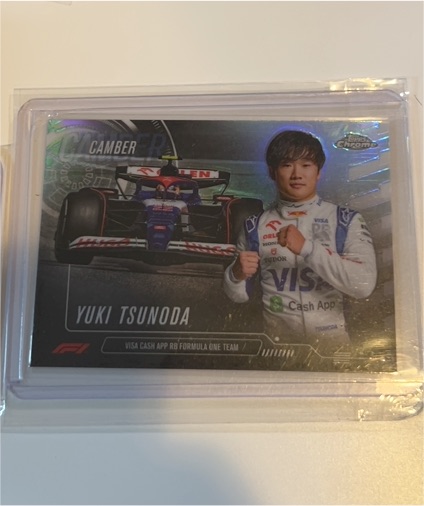 2024 Topps Chrome Formula 1 #CAM-10 Yuki Tsunoda Camber — front