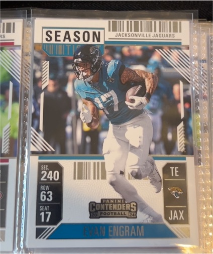 2024 Panini Contenders Season Ticket #240 Evan Engram — front