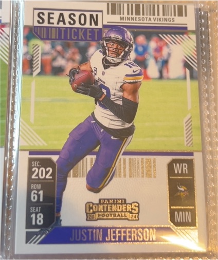 2024 Panini Contenders #65 Justin Jefferson — front