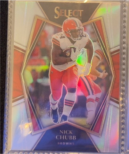 2021 Panini Select Premier Level #110 Nick Chubb — front