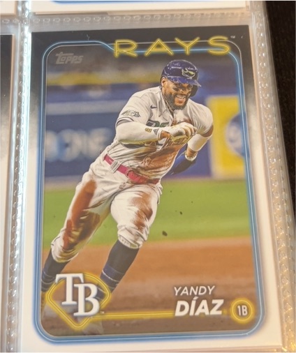 2024 Topps Series 1 #52 Yandy Díaz — front