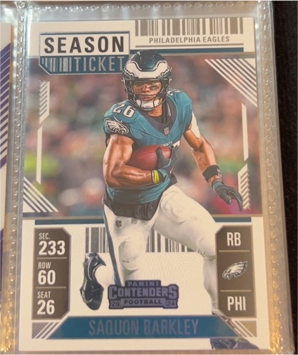 2024 Panini Contenders #80 Saquon Barkley — front