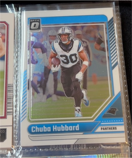 2024 Panini Donruss Optic #28 Chuba Hubbard — front