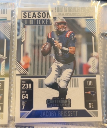 2024 Panini Contenders #67 Jacoby Brissett Season Ticket — front