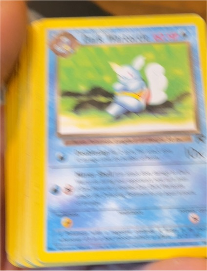 2000 Pokemon Team Rocket #46 Dark Wartortle — front