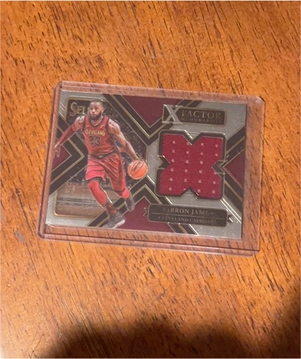 2017-18 Panini Select X Factor Memorabilia #XF-LBJ LeBron James — front