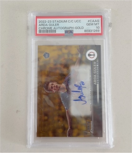 2022-23 Stadium C/C UCC #CAAG Arda Guler Chrome Autograph-Gold — front