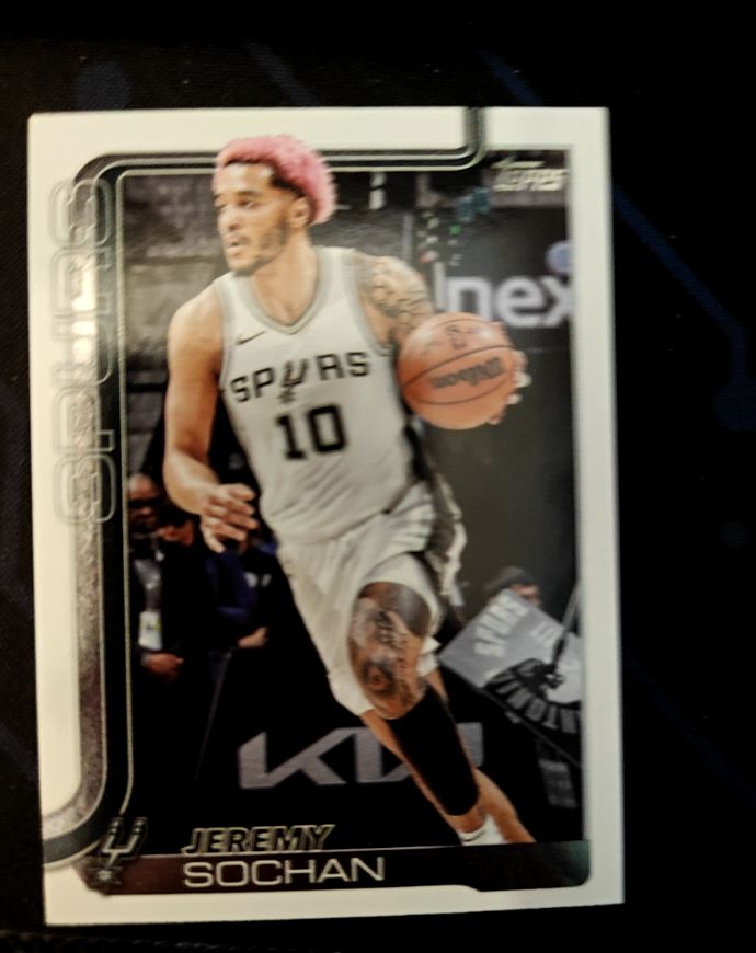 2025-26 Topps #199 Jeremy Sochan — front