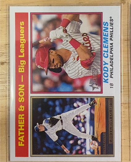 2025 Topps Heritage #67 Kody Clemens / Roger Clemens — front