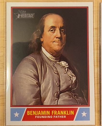 2025 Topps Heritage Notable Americans #NS-5 Benjamin Franklin — front