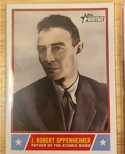 2025 Topps Heritage Notable Americans #NS-XX J. Robert Oppenheimer — front