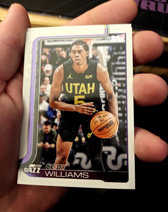 2025-26 Topps #130 Cody Williams — front