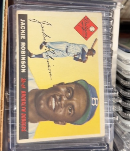 1955 Topps #50 Jackie Robinson — front