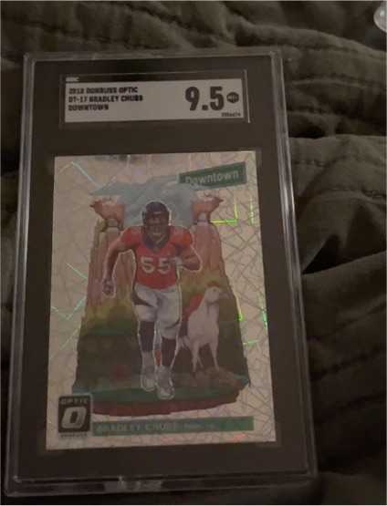 2018 Donruss Optic #DT-17 Bradley Chubb Downtown — front
