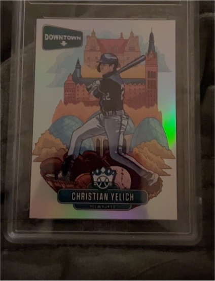 2021 Panini Diamond Kings Downtown #D-5 Christian Yelich — front