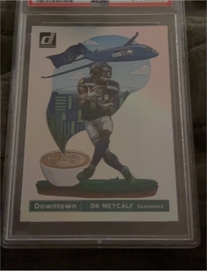 2021 Donruss Optic Downtown DK Metcalf Seattle Seahawks — front