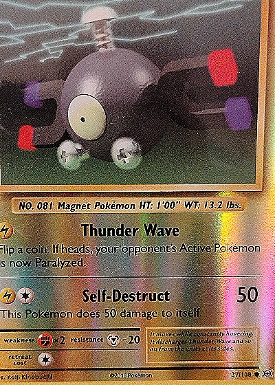 2016 Pokémon XY Evolutions #37 Magnemite — front