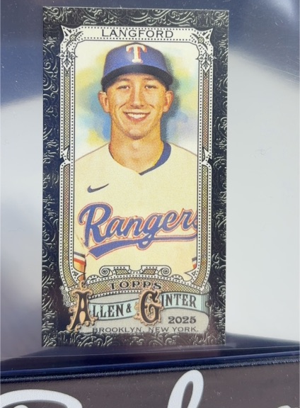 2025 Topps Allen & Ginter Mini #106 Wyatt Langford — front