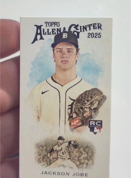 2025 Topps Allen & Ginter 1889 N22 Mini #N222-27 Jackson Jobe — front