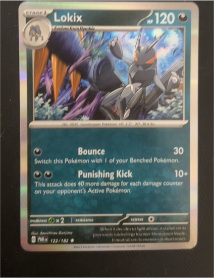 2023 Pokémon SV04: Paradox Rift #122 Lokix — front