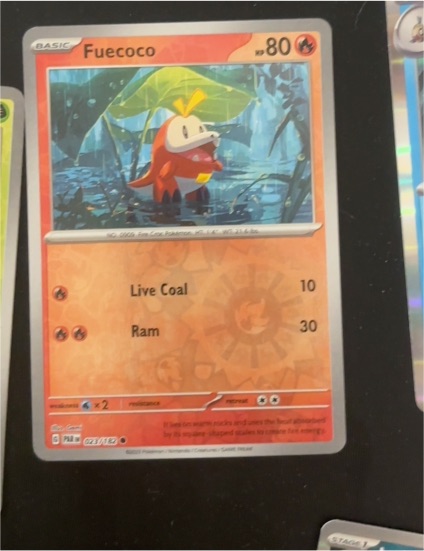 2023 Pokémon Paradox Rift #023 Fuecoco — front