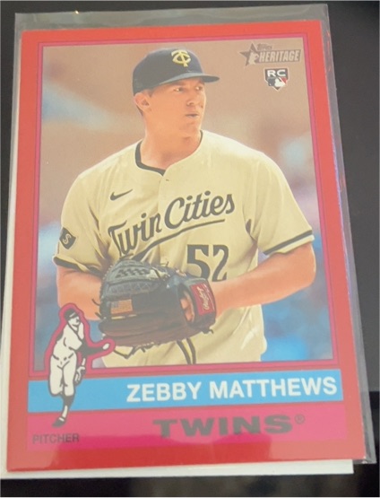 2025 Topps Heritage #309 Zebby Matthews — front