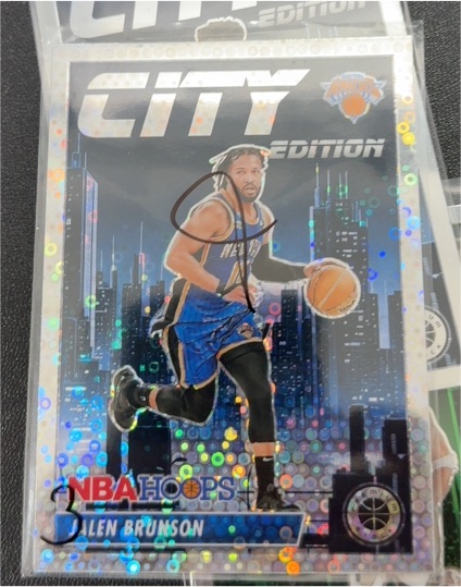 2023-24 Panini NBA Hoops Premium Stock City Edition #Jalen Brunson — front