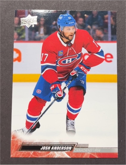 2022-23 Upper Deck Series 2 #349 Josh Anderson — front