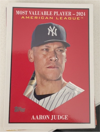 2025 Topps Update #MV-1 Aaron Judge — front