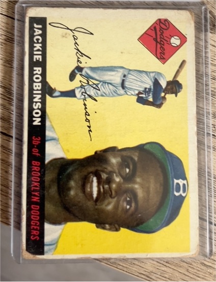 1955 Topps #50 Jackie Robinson — front