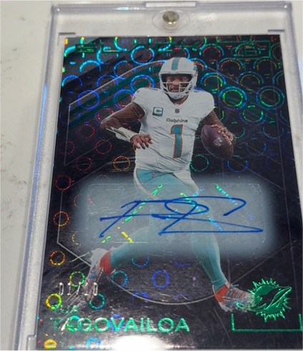 2025 Panini Black #1 Tua Tagovailoa — front