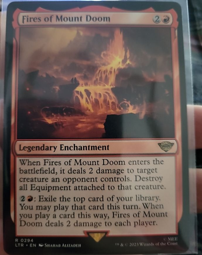 2023 Magic: The Gathering #294 Fires of Mount Doom — front