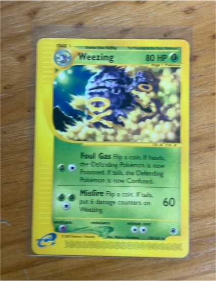 2002 Pokemon Expedition #70 Weezing — front