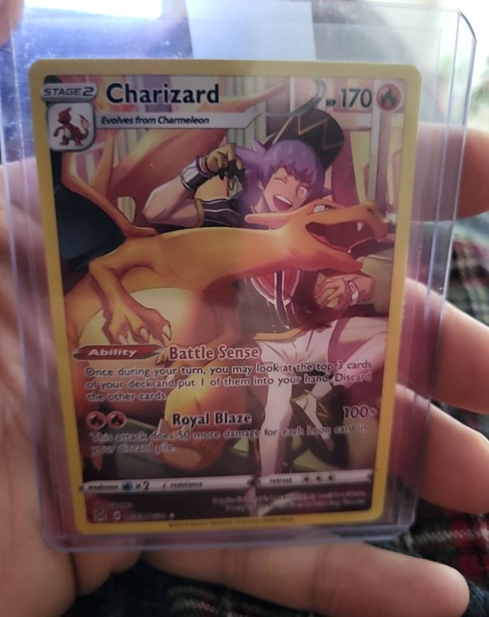 2022 Pokemon Sword & Shield Lost Origin #TG03 Charizard Full Art — front