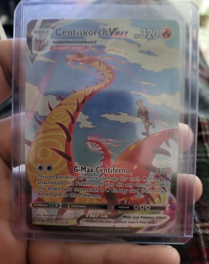 2022 Pokémon Lost Origin #TG15/TG30 Centiskorch VMAX — front