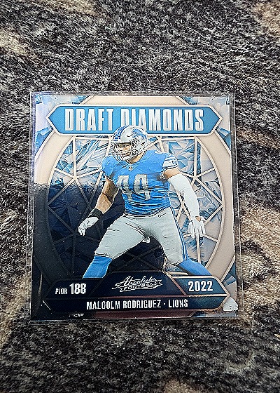 2022 Panini Absolute Draft Diamonds #188 Malcolm Rodriguez — front