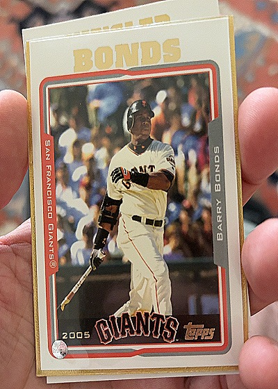 2005 Topps #500 Barry Bonds — front