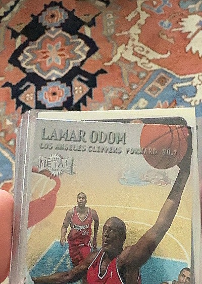 1999-00 Skybox Metal #7 Lamar Odom — front