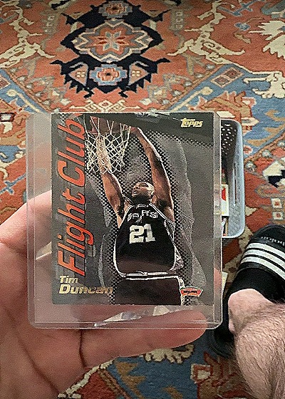 2000-01 Topps Flight Club #FC20 Tim Duncan — front