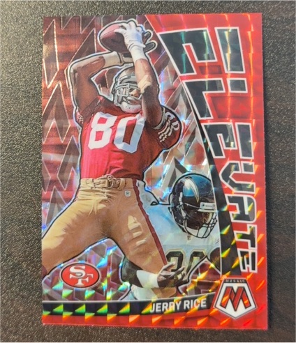 2023 Panini Mosaic #E-JR Jerry Rice Elevate — front