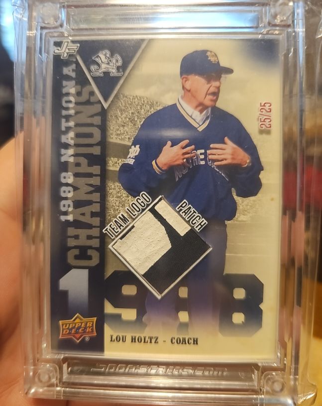 1998 Upper Deck National Champions #198 Lou Holtz — front