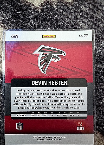 2025 Panini Revolution #77 Devin Hester — back