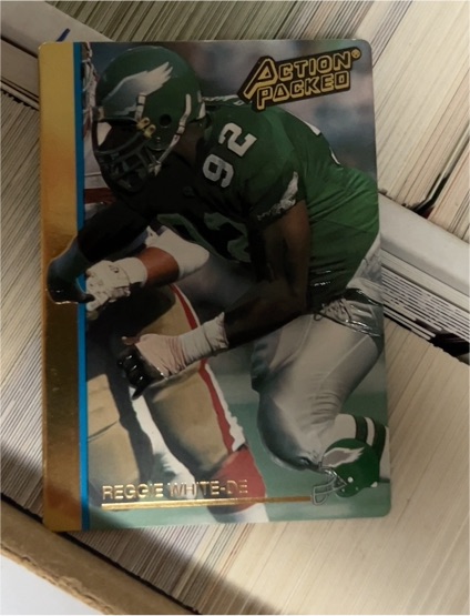 1992 Action Packed Football #201 Reggie White — front