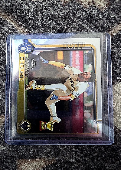 2025 Topps Holiday #H182 Jackson Chourio — front