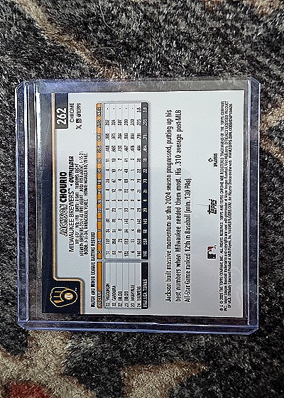 2025 Topps Chrome #262 Jackson Chourio — back
