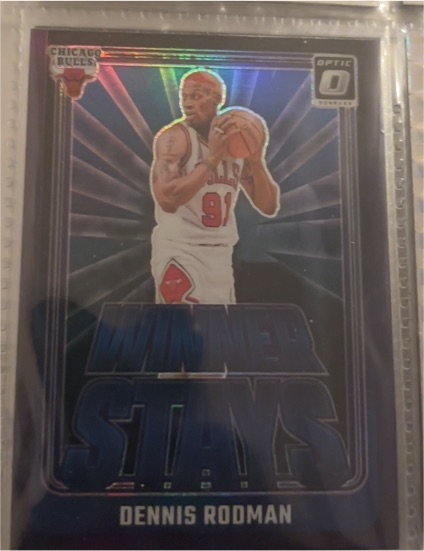 2024-25 Donruss Optic #16 Dennis Rodman Winner Stays Purple — front