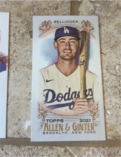 2021 Topps Allen & Ginter Mini Cody Bellinger — front