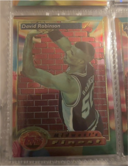1993-94 Topps Finest #118 David Robinson — front